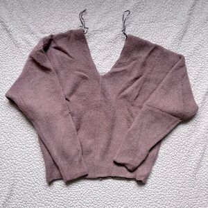 SAGE Dusty mauve Angora sweater